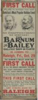 Barnum &amp; Bailey: October 29, 1915 Herald