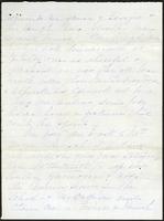 Letter from Susan Fairbanks to her father John Beard