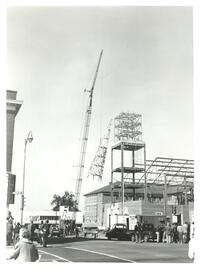 Building the Steeple of the First Baptist Church