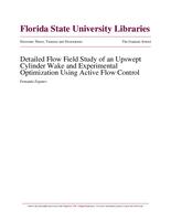 Detailed Flow Field Study of an Upswept Cylinder Wake and Experimental Optimization          Using Active Flow Control: Compound Parent