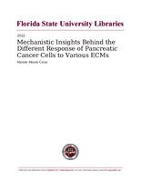 Mechanistic Insights Behind the Different Response of Pancreatic Cancer Cells to Various ECMs