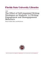 Effect of Self-regulated Writing Strategies on Students’ L2 Writing Engagement and Disengagement Behaviors