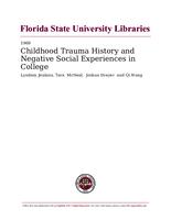 Childhood Trauma History and Negative Social Experiences in College